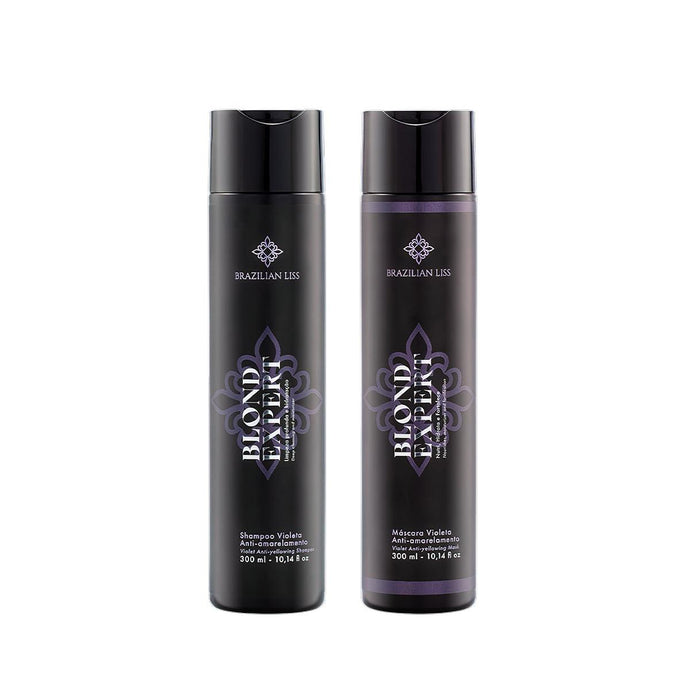 kit Blond Expert Shampoo and Violet Mask – 300ml / 10.14 fl.oz - Brazilian liss Professional